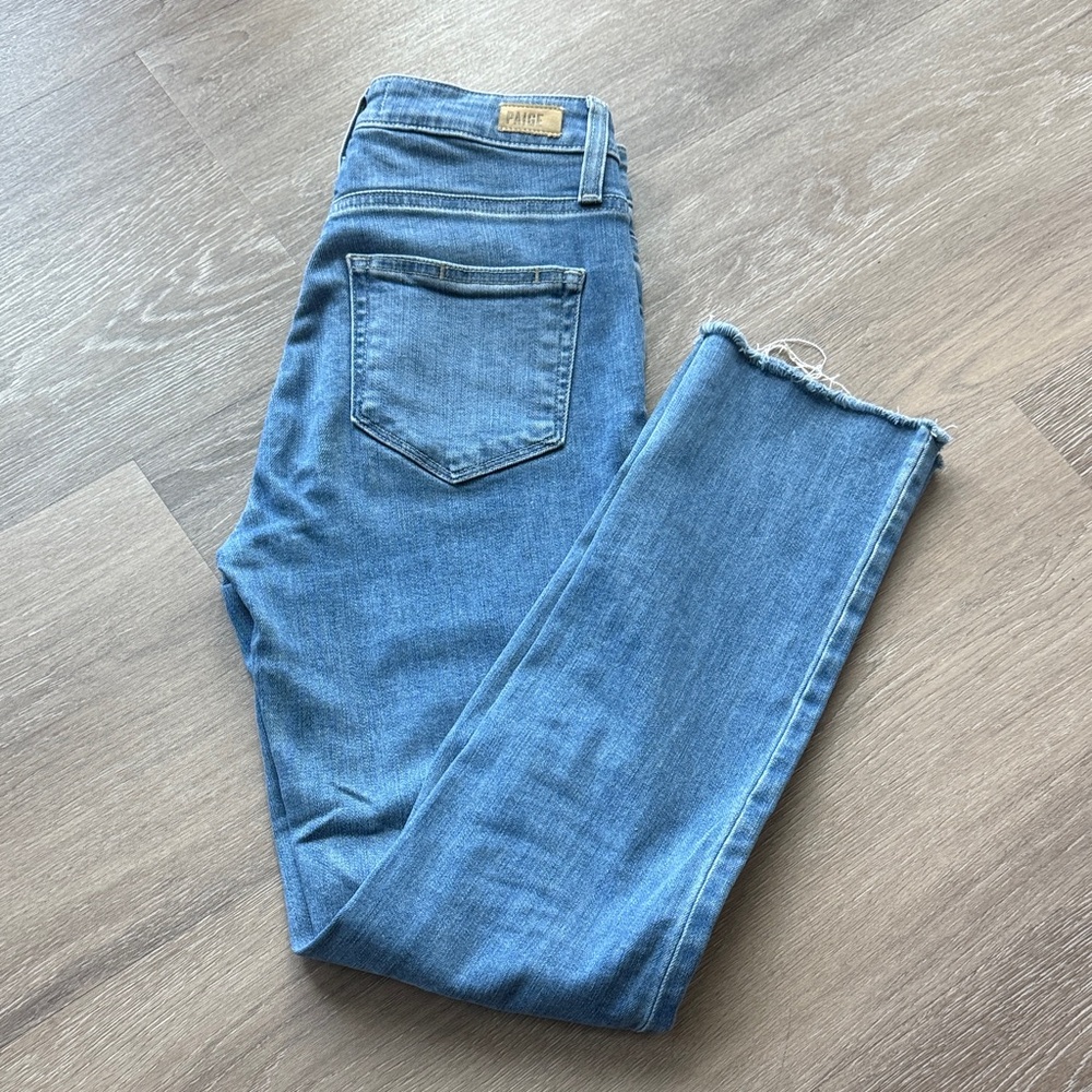 PAIGE Light Blue Ankle Jeans